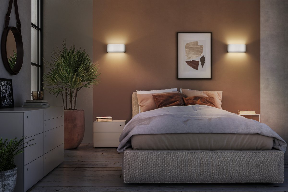 Plaster Routes 33cm Weiß wandlampe Von Ledvance - Plaster Routes &auml;r en modern v&auml;gglampa gjord av gips.