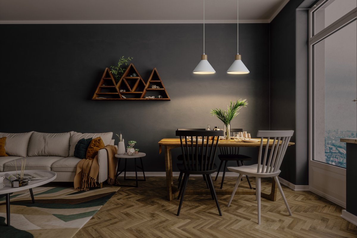 Plaster Wood Ø22 Weiß hängelampe Von Osram - Plaster Pure ist eine minimalistische Pendelleuchte mit hochwertigem Design und Details aus Holz.