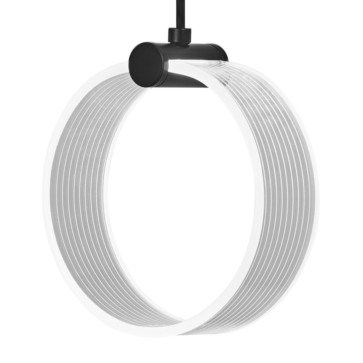 Circle PL Ø16 Schwarz hängelampe Von Osram - In der ersten Stufe leuchtet die Lampe in warmwei&szlig;em Licht mit 3000K, in der zweiten Stufe in kaltwei&szlig;em Licht mit 4200K und in der dritten Stufe in 6500K (Tageslicht).