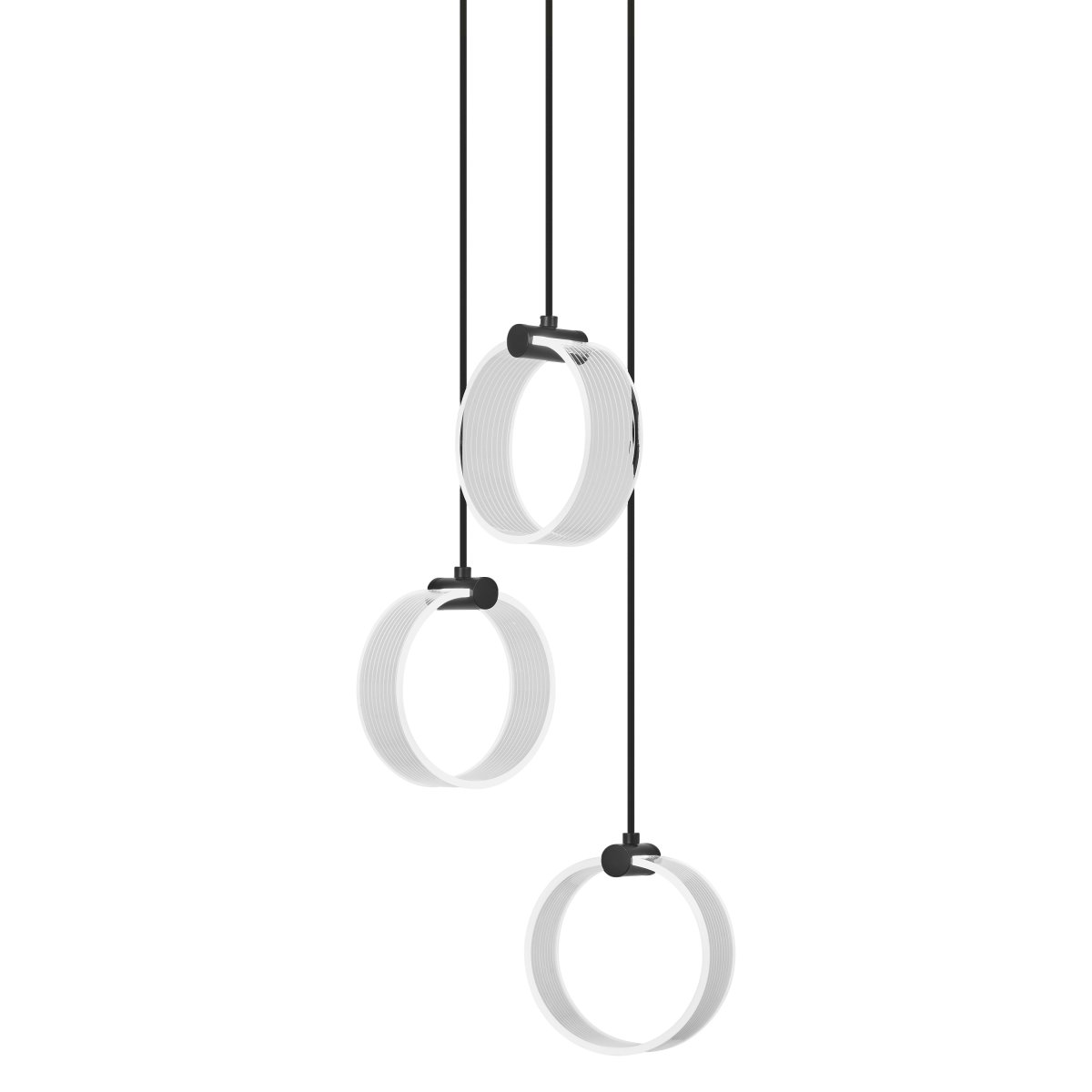 Circle PL Ø30 Schwarz hängelampe Von Osram - In der ersten Stufe leuchtet die Lampe in warmwei&szlig;em Licht mit 3000K, in der zweiten Stufe in kaltwei&szlig;em Licht mit 4200K und in der dritten Stufe in 6500K (Tageslicht).