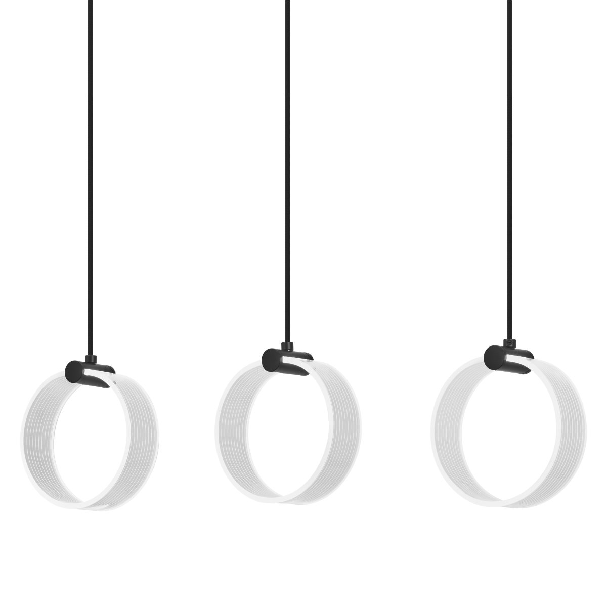 Circle PL 66cm Schwarz hängelampe Von Osram - In der ersten Stufe leuchtet die Lampe in warmwei&szlig;em Licht mit 3000K, in der zweiten Stufe in kaltwei&szlig;em Licht mit 4200K und in der dritten Stufe in 6500K (Tageslicht).