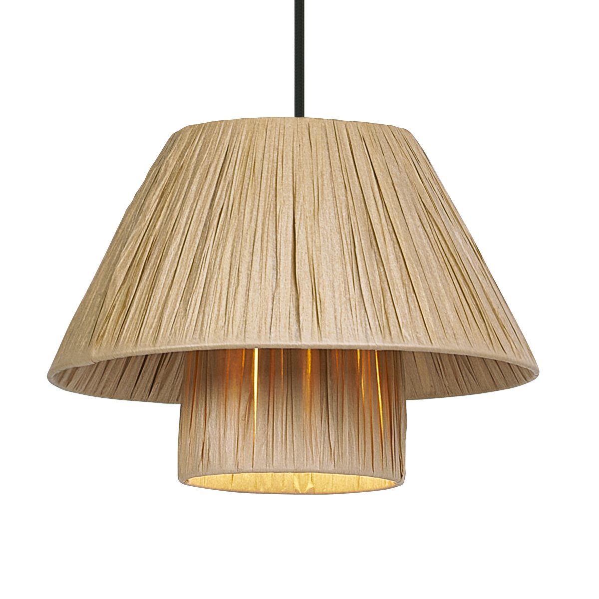 Bamboo Paper Hut Ø28 Natur hängelampe Von Osram - Den naturliga formgivningen och det naturliga materialet g&ouml;r att den passar in i n&auml;stan alla hem och stilar.