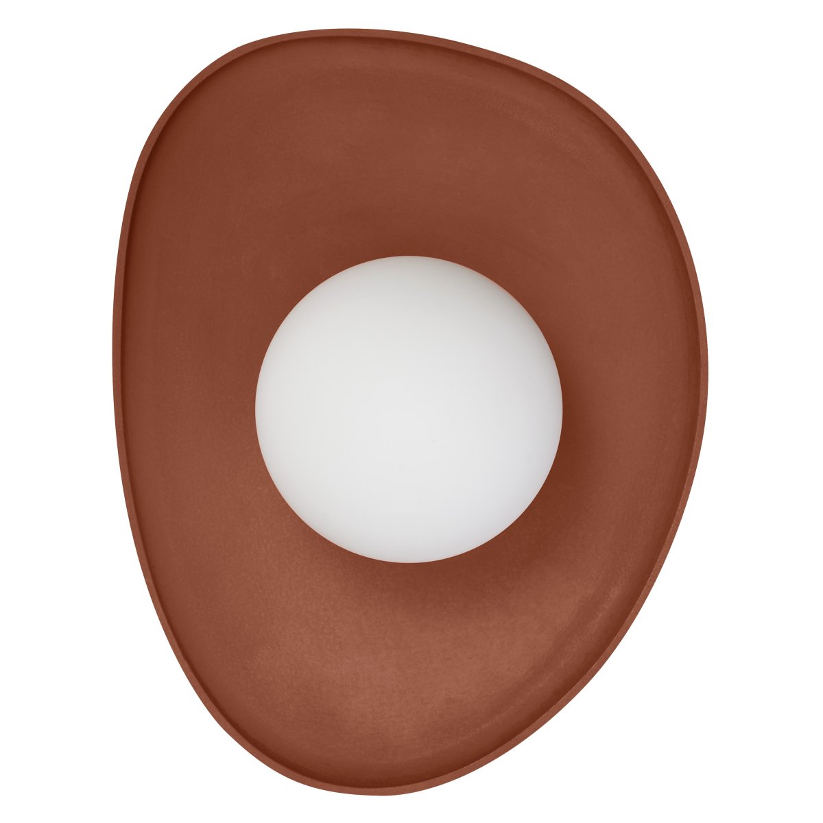 Clay Nest 26cm Braun wandlampe Von Ledvance - Glaskupan i opal som omfamnar ljusk&auml;llan skapar ett fint och bl&auml;ndfritt ljus i rummet.