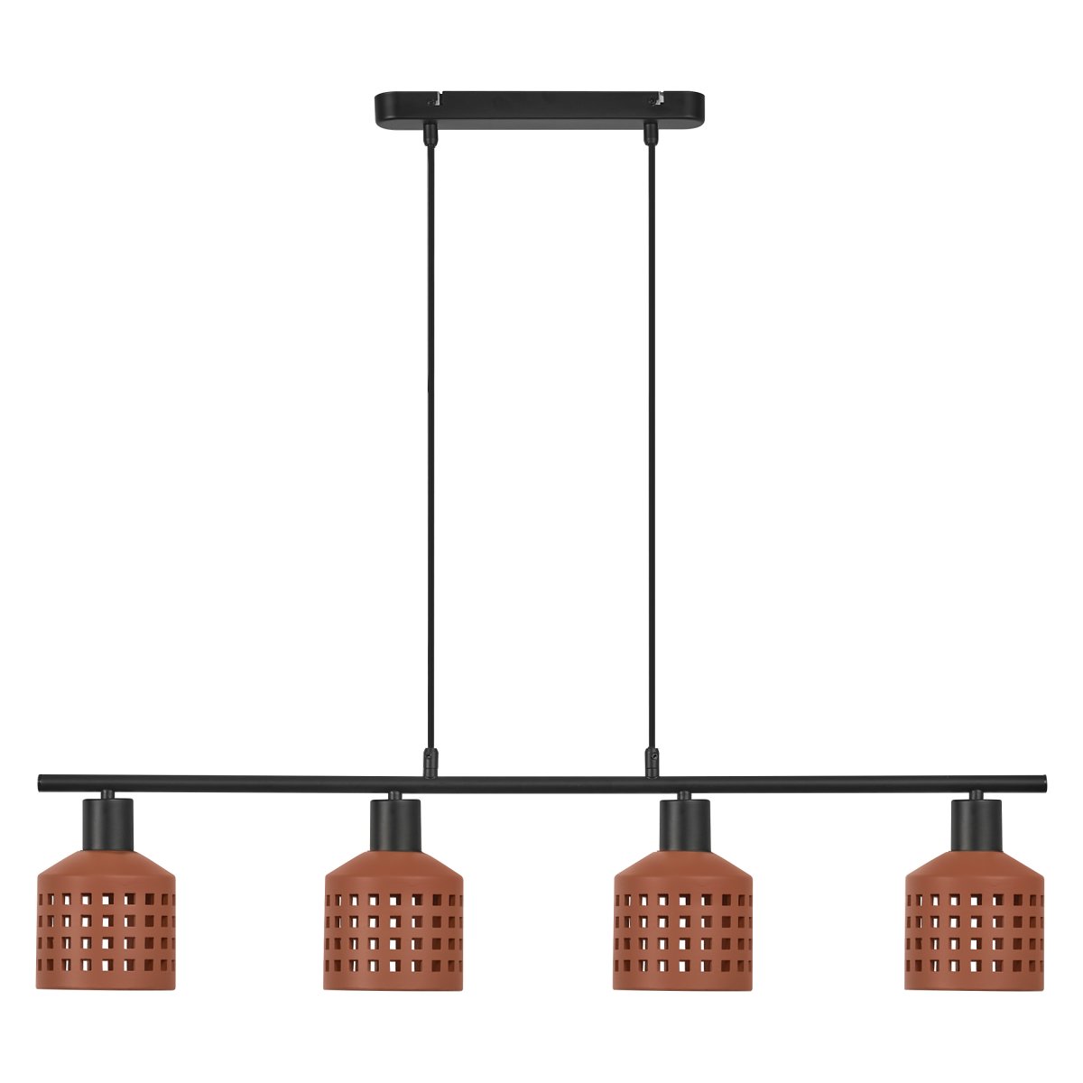 Clay Windows 90cm Braun hängelampe Von Ledvance - Clay Windows har en rustik design med sina sk&auml;rmar gjord av lera i en r&ouml;dbrun f&auml;rg.