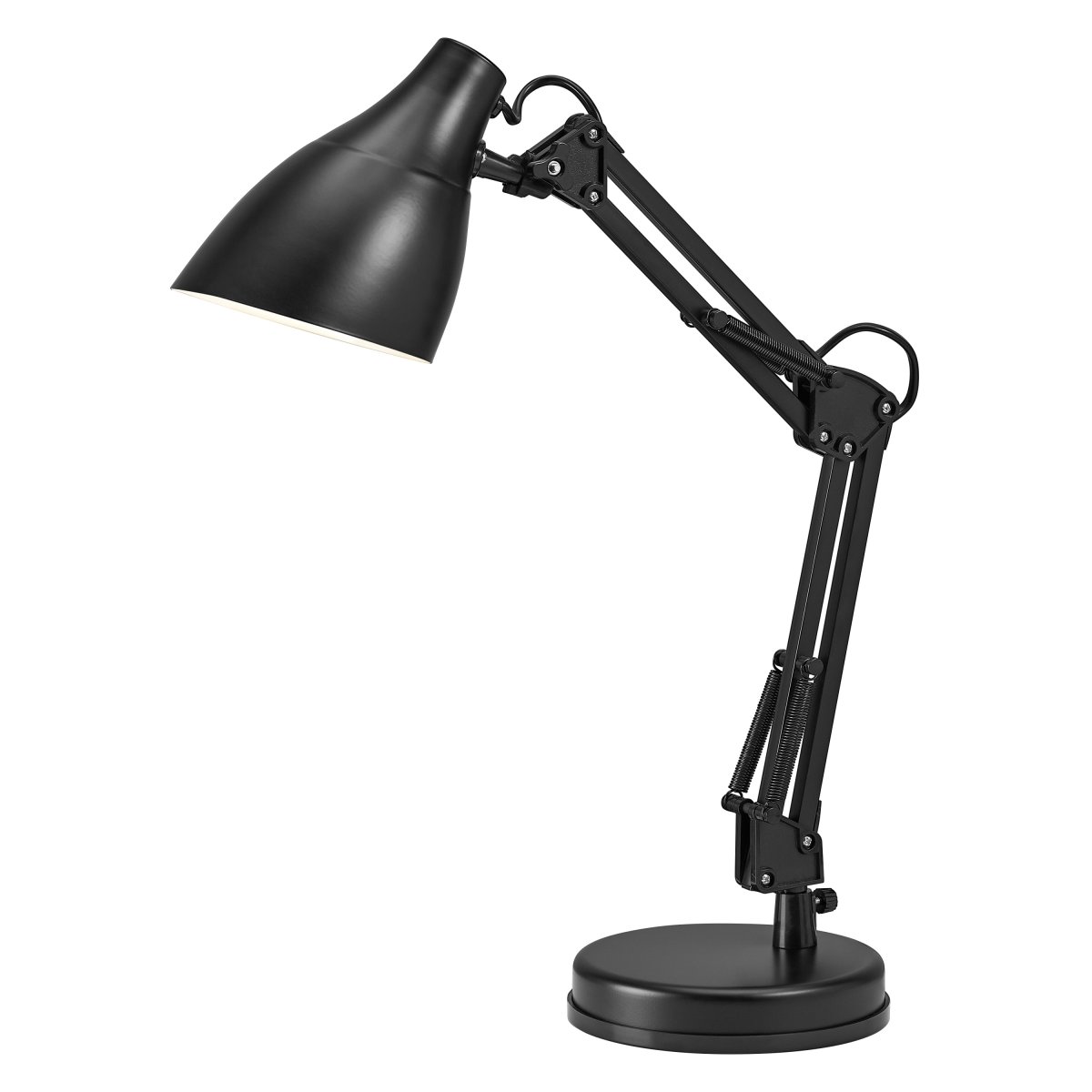 Office Pear 40cm Schwarz schreibtischlampe Von Osram - Armen med tv&aring; leder g&aring;r att vinkla och justera i h&ouml;jd och sidled vilket g&ouml;r det till en flexibel lampa, ut&ouml;ver det har den en vridbar sk&auml;rm f&ouml;r individuell inst&auml;llning av ljuset.