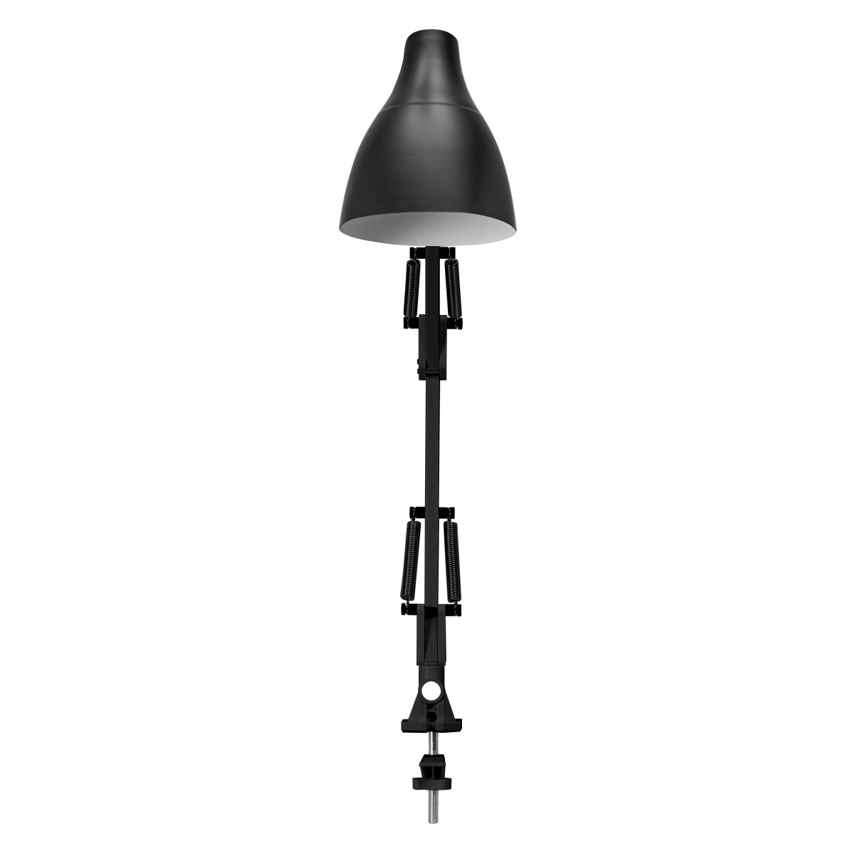 Office Pear Clip Schwarz klemmlampe Von Ledvance - Armen med tv&aring; leder g&aring;r att vinkla och justera i h&ouml;jd och sidled vilket g&ouml;r det till en flexibel lampa, ut&ouml;ver det har den en vridbar sk&auml;rm f&ouml;r individuell inst&auml;llning av ljuset.