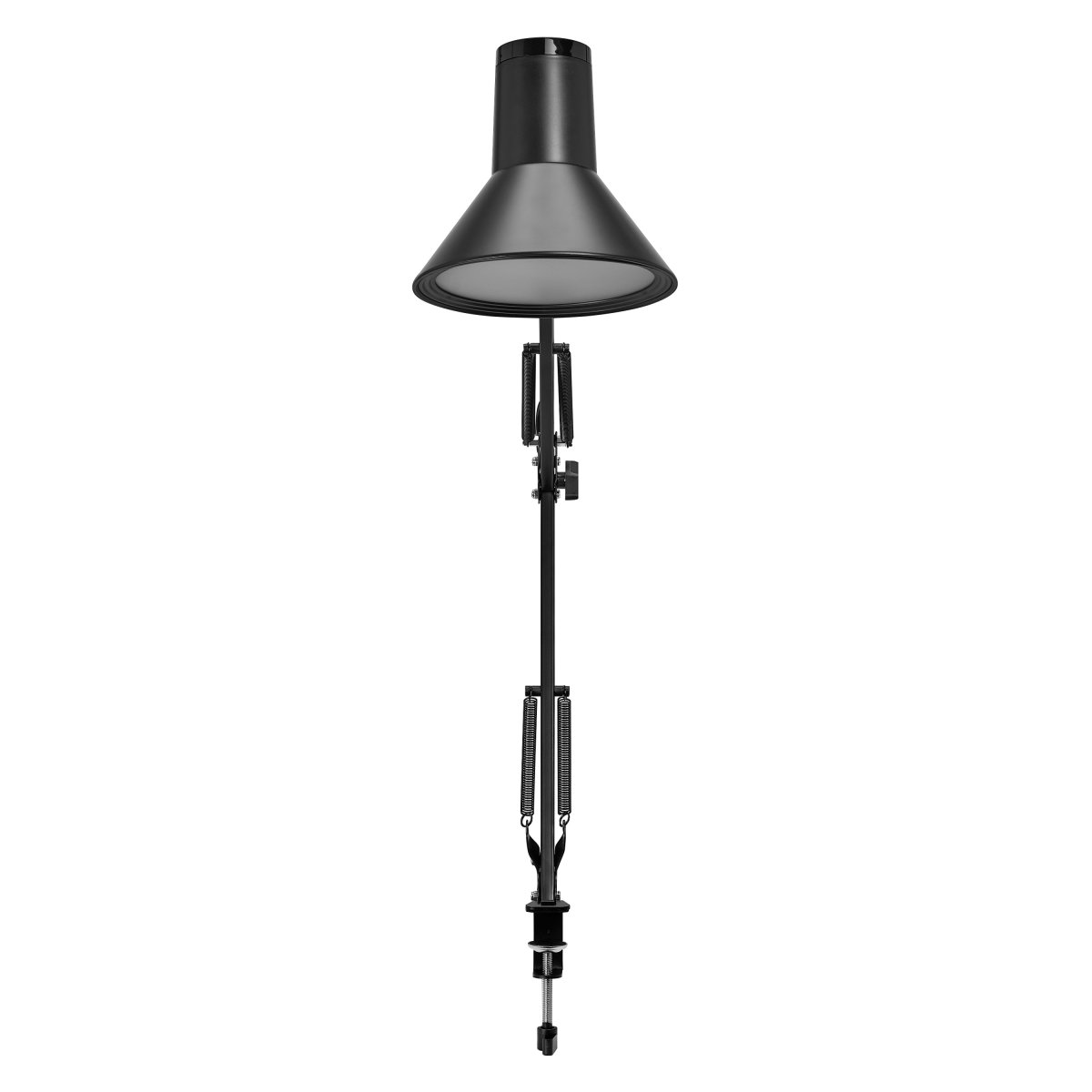 Office Retro Schwarz klemmlampe Von Ledvance - Lampan ger ett varmvitt och starkt ljus p&aring; 900lm och 3000K, perfekt som arbets- och l&auml;slampa.