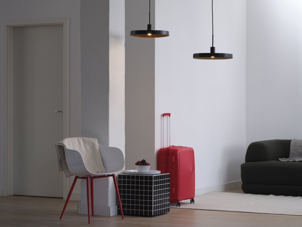 Plate Wood Ø40 Schwarz hängelampe Von Osram - die f&uuml;r eine angenehme und warme Lichtverteilung im Raum sorgt.