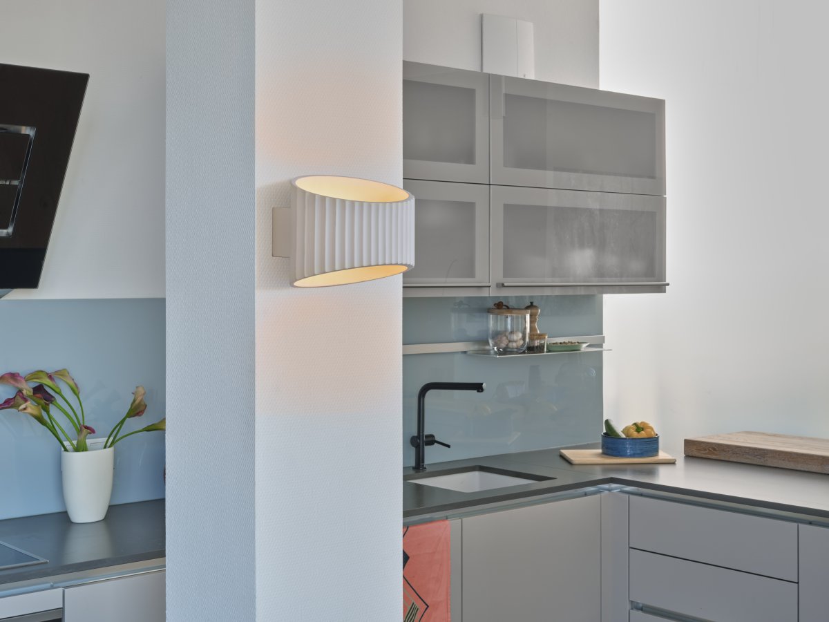 Plaster Band 25cm Weiß wandlampe Von Osram - Plaster Band &auml;r en modern v&auml;gglampa gjord av gips.