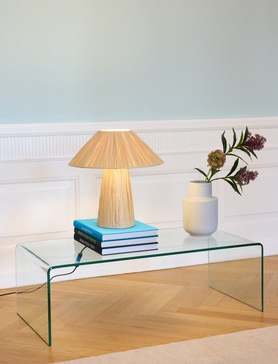 Bamboo Paper Hut 40cm Natur tischlampe Von Ledvance - Placera f&ouml;rslagsvis i vardagsrummet, p&aring; byr&aring;n i hallen eller i f&ouml;nstret i k&ouml;ket.