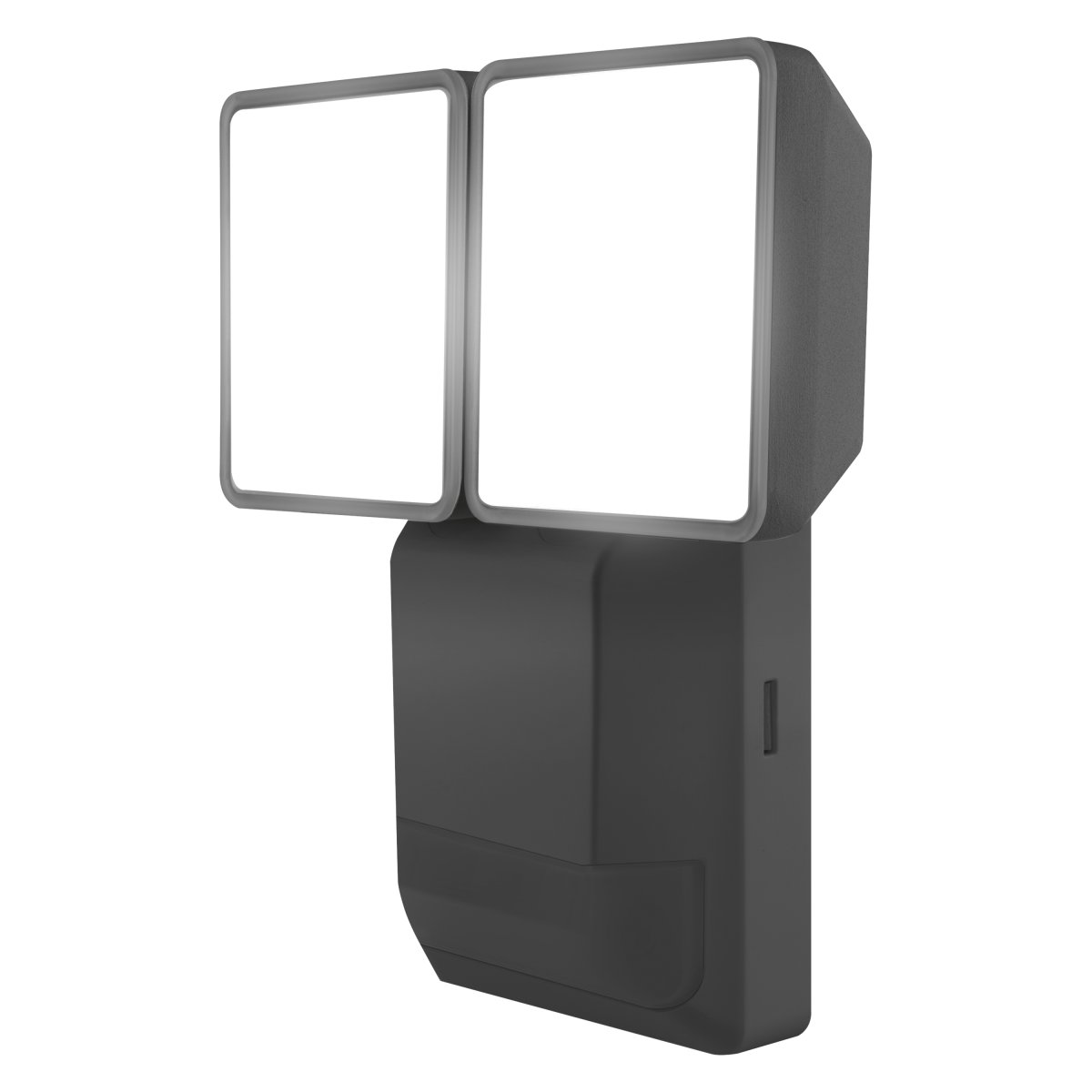 PRO Spot Sensor 16W Dunkelgrau außenlampe Von Ledvance - Den inbyggda r&ouml;relse-&nbsp;och skymningssensorn g&ouml;r att lampan t&auml;nds automatiskt vid r&ouml;relse i m&ouml;rker, vilket ger b&aring;de s&auml;kerhet och energieffektivitet.