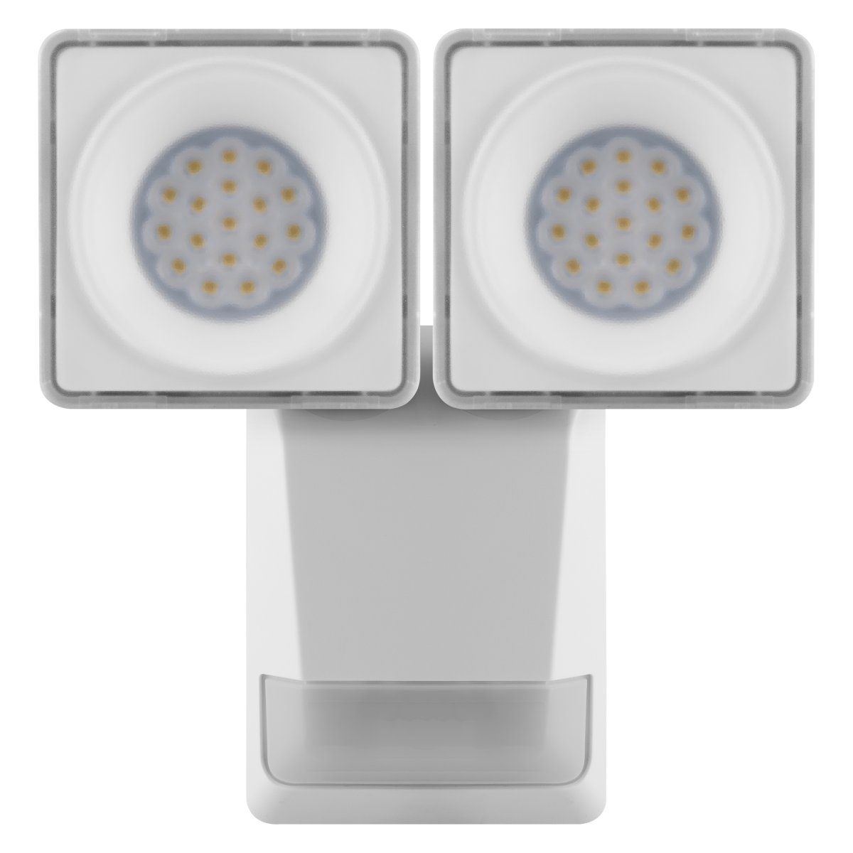 PRO Spot Sensor 16W Weiß außenlampe Von Ledvance - Den inbyggda r&ouml;relse-&nbsp;och skymningssensorn g&ouml;r att lampan t&auml;nds automatiskt vid r&ouml;relse i m&ouml;rker, vilket ger b&aring;de s&auml;kerhet och energieffektivitet.