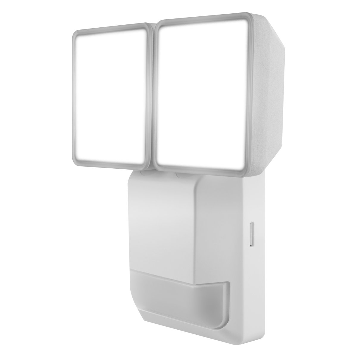 PRO Spot Sensor 16W Weiß außenlampe Von Ledvance - Den inbyggda r&ouml;relse-&nbsp;och skymningssensorn g&ouml;r att lampan t&auml;nds automatiskt vid r&ouml;relse i m&ouml;rker, vilket ger b&aring;de s&auml;kerhet och energieffektivitet.