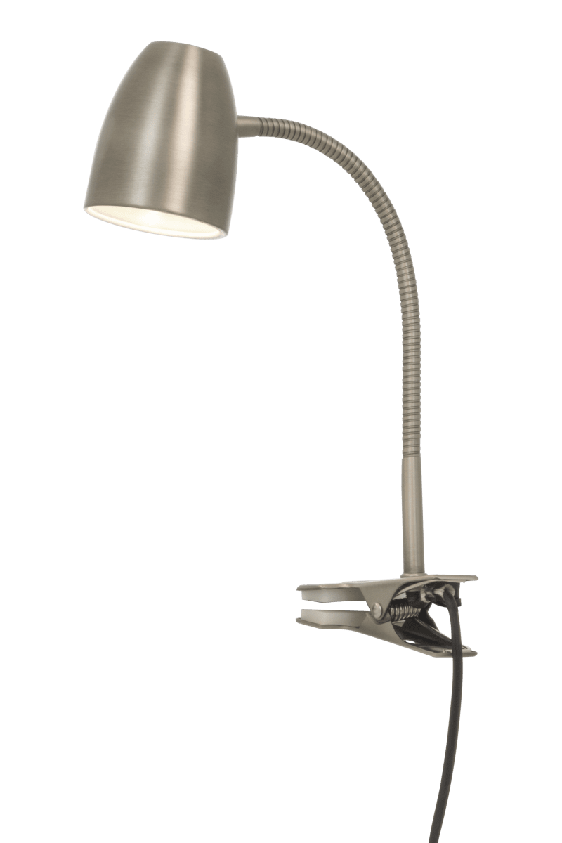 Sandnes Zinn klemmlampe Von Aneta Lighting - Praktische Klemme f&uuml;r Kopfteil, Schreibtisch oder Regal.