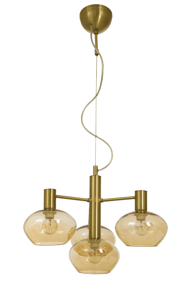 Bell Ø47 Mattes Messing hängelampe Von Aneta Lighting - Mit seinen stilvollen Messingdetails ist es eine perfekte Ergänzung über dem Esstisch oder im Wohnzimmer, wo es das Interieur aufhellt und verschönert.