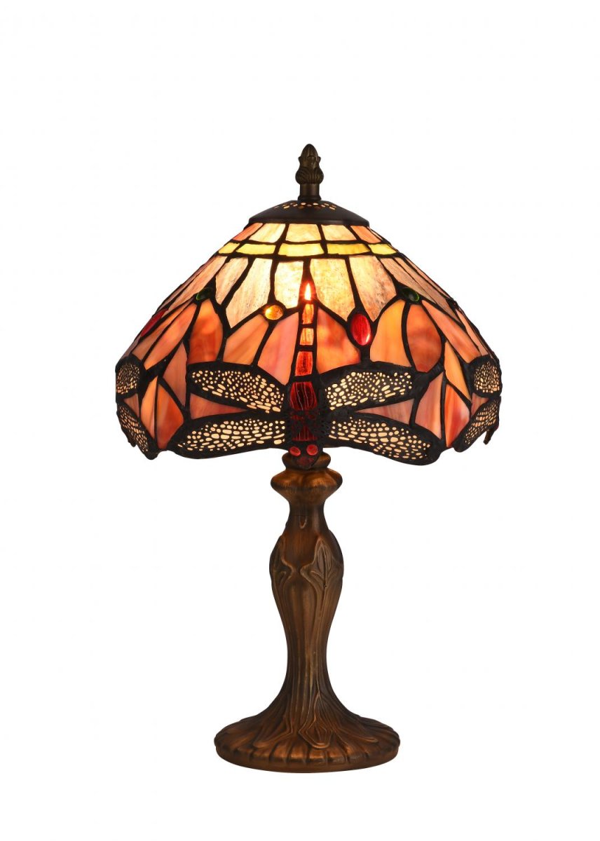 Zoombild von Trollslända Ädelsten 35cm Mehrfarbig Von Norrsken Design - Trollslåunda ist eine klassische Tiffany-Lampe mit einem wunderschönen Design mit Trollen und Blättern in verschiedenen Farben.