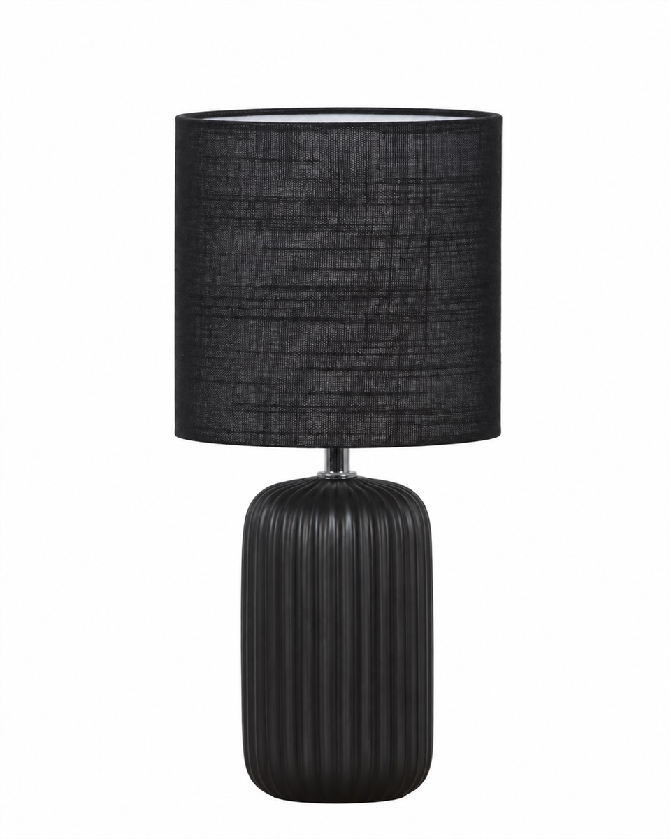 Palizzo 33cm Schwarz tischlampe Von Nordic Lighting - Das moderne Design und der dunkle Farbton sorgen f&uuml;r eine edle Atmosph&auml;re und eignen sich perfekt als Akzentbeleuchtung im Wohnzimmer, Schlafzimmer oder Flur.