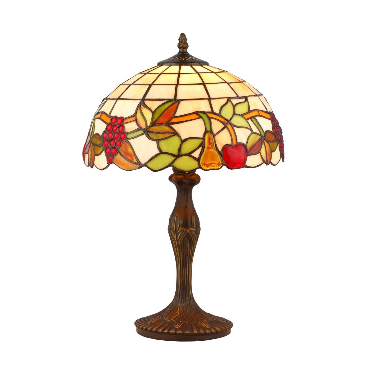 Frukter 46cm Mehrfarbig Von Norrsken Design - Fruits ist eine klassische Tiffany-Lampe mit einem wunderschönen Design mit Früchten in verschiedenen Farben.