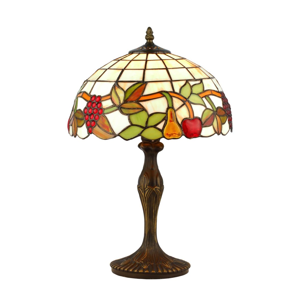 Frukter 46cm Mehrfarbig Von Norrsken Design - Fruits ist eine klassische Tiffany-Lampe mit einem wunderschönen Design mit Früchten in verschiedenen Farben.
