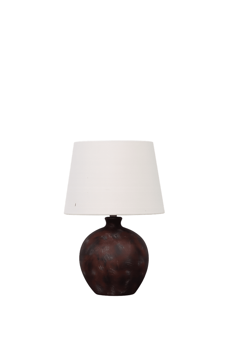 Zoombild von Bellmini 30cm Dunkelbraun tischlampe Von Nordic Lighting - Die klassische Form und der warme Farbton schaffen eine zeitlose und behagliche Atmosph&auml;re.