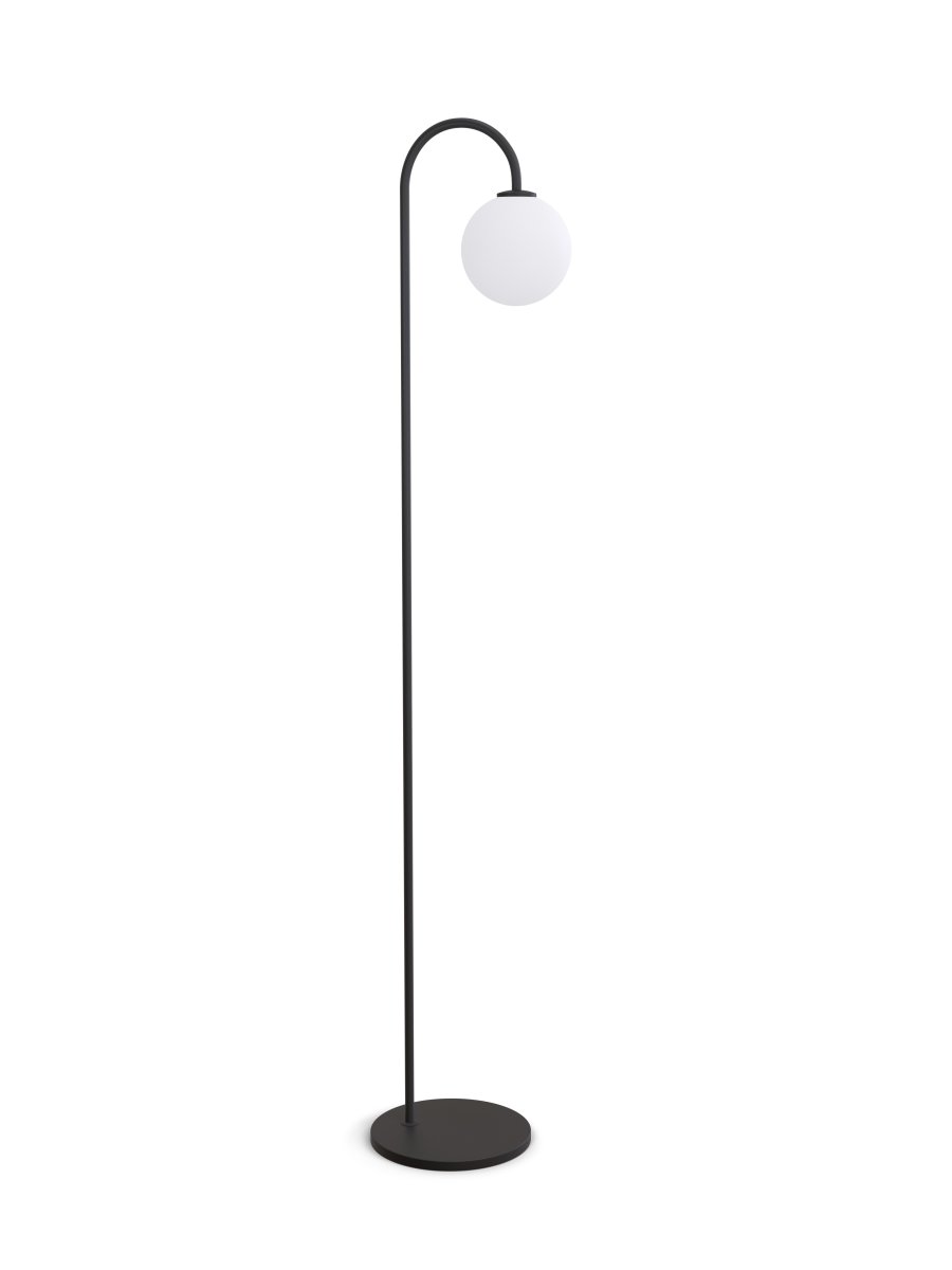 Ballon Schwarz stehlampe Von Herstal - Sie wurde entworfen, um in Ihrem Zuhause eine Atmosph&auml;re der Ruhe und des Stils zu schaffen.