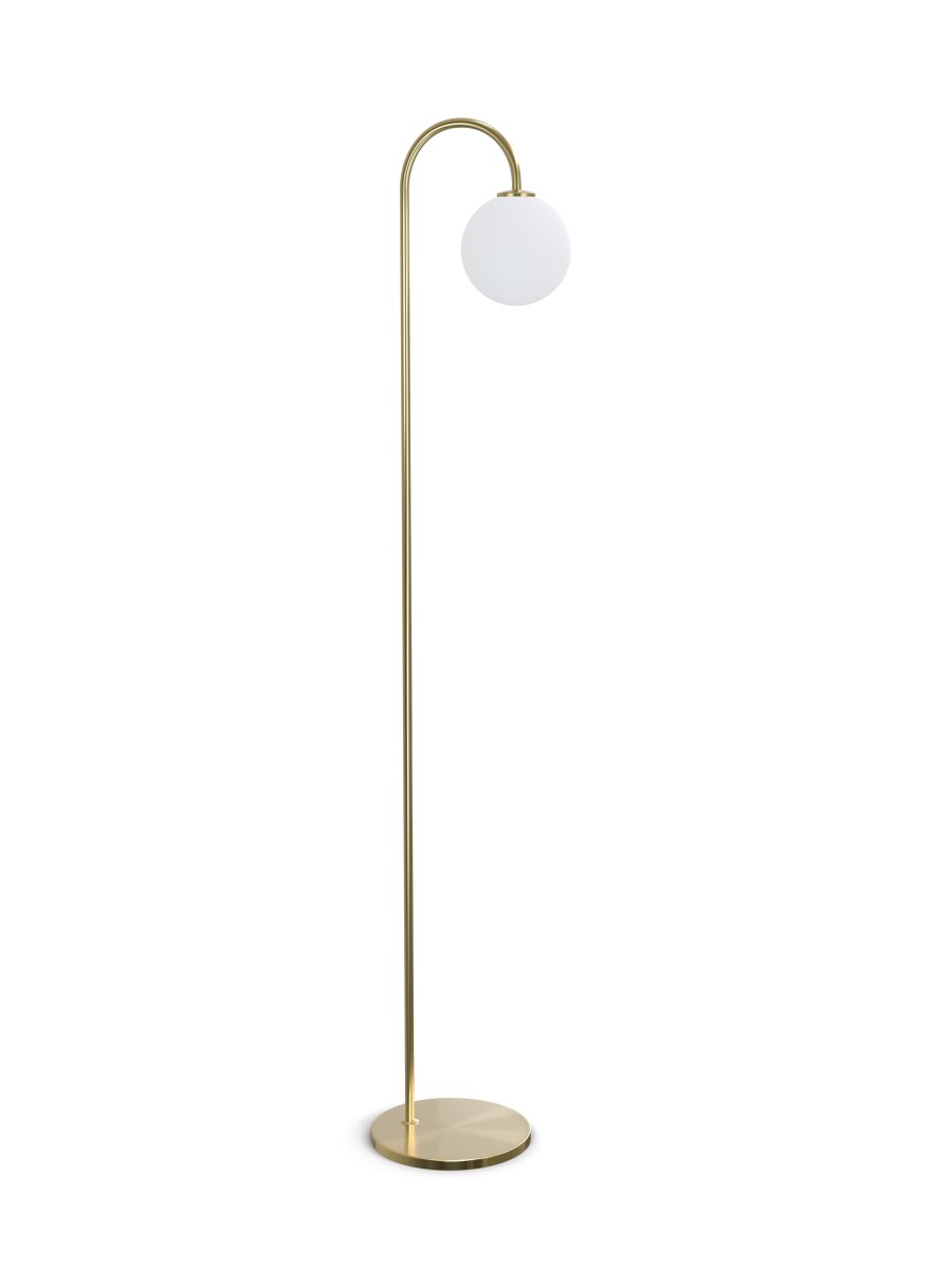 Ballon Messing stehlampe Von Herstal - Sie wurde entworfen, um in Ihrem Zuhause eine Atmosph&auml;re der Ruhe und des Stils zu schaffen.