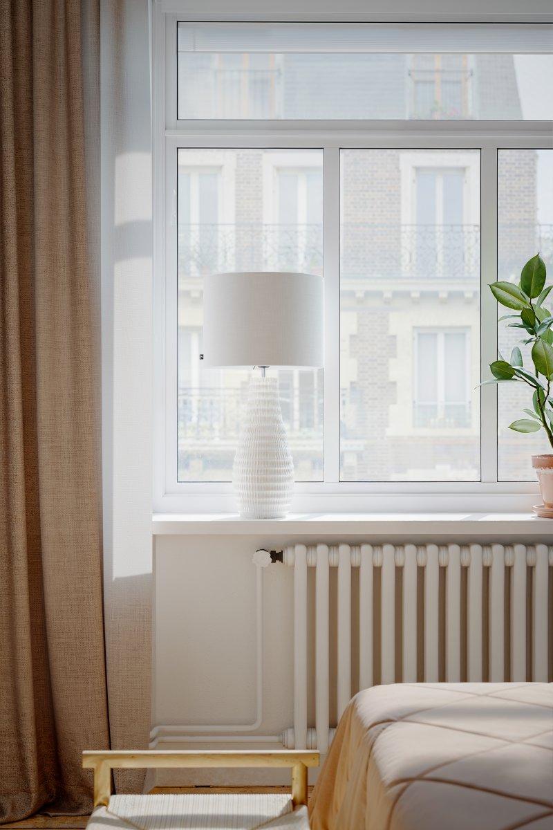 Bartha 74cm Cremeweiß tischlampe Von By Rydéns - Bartha ist eine moderne Tischleuchte mit Charakter.