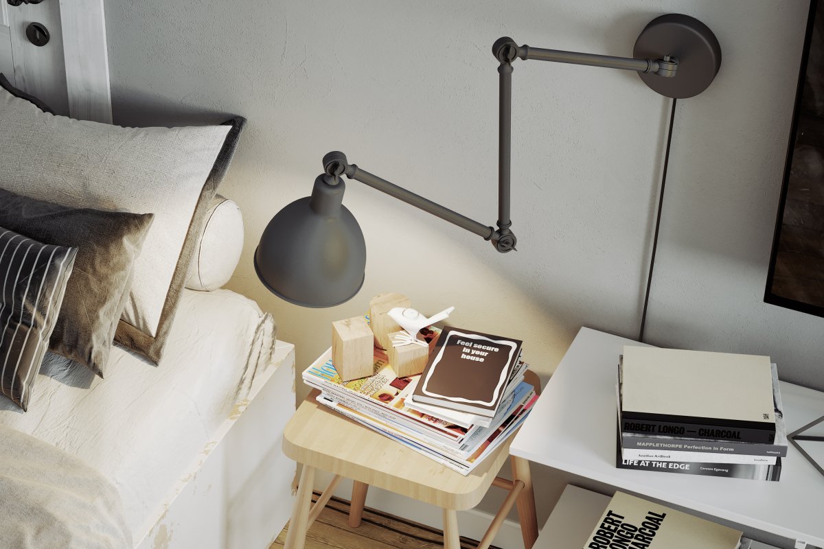 Bazar 122cm Grau wandlampe Von By Rydéns - In Kombination mit dimmbaren Leuchtmitteln ist die Leuchte dimmbar und eignet sich daher auch hervorragend als gem&uuml;tliche Beleuchtung und dekoratives Detail im Flur oder Wohnzimmer.