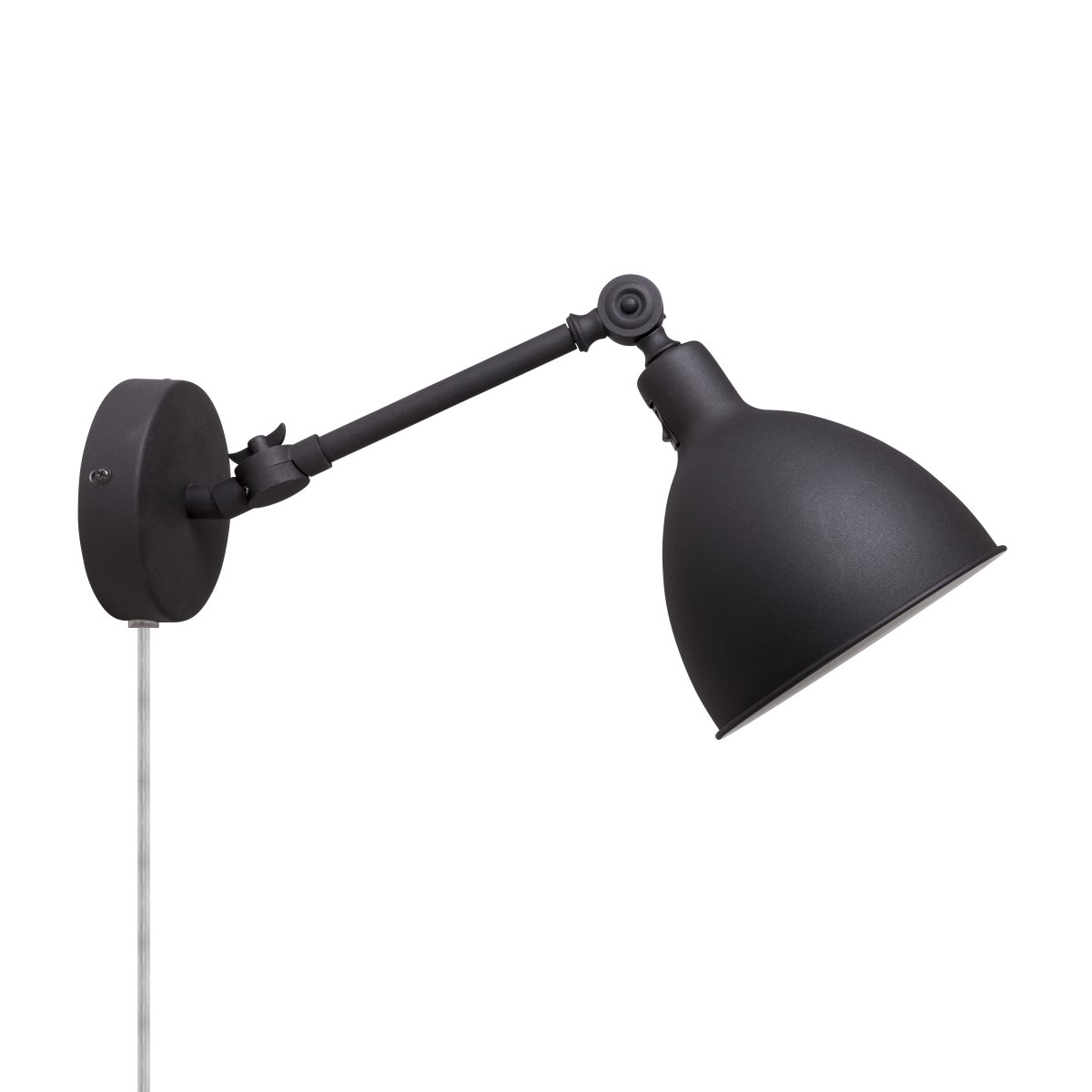 Bazar mini 50cm Sandschwarz wandlampe Von By Rydéns - Die Lampe ist in den Farben Schwarz, Grau und Weiß erhältlich und benötigt ein Leuchtmittel mit E27-Fassung.