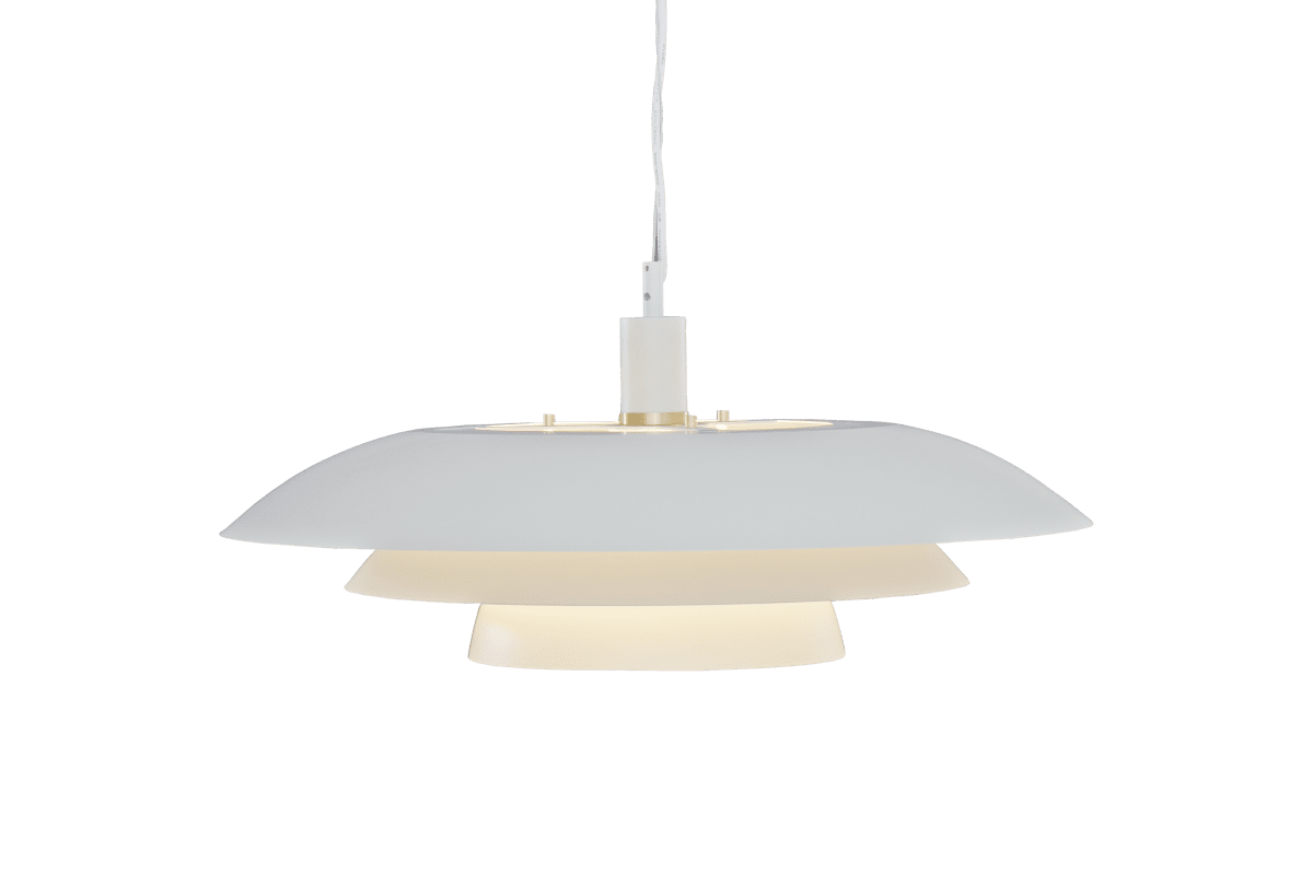 Epsilon Ø56 Mattweiß hängelampe Von Aneta Lighting - Epsilon wird mit zwei S&auml;tzen Zierringen und -kn&ouml;pfen geliefert.