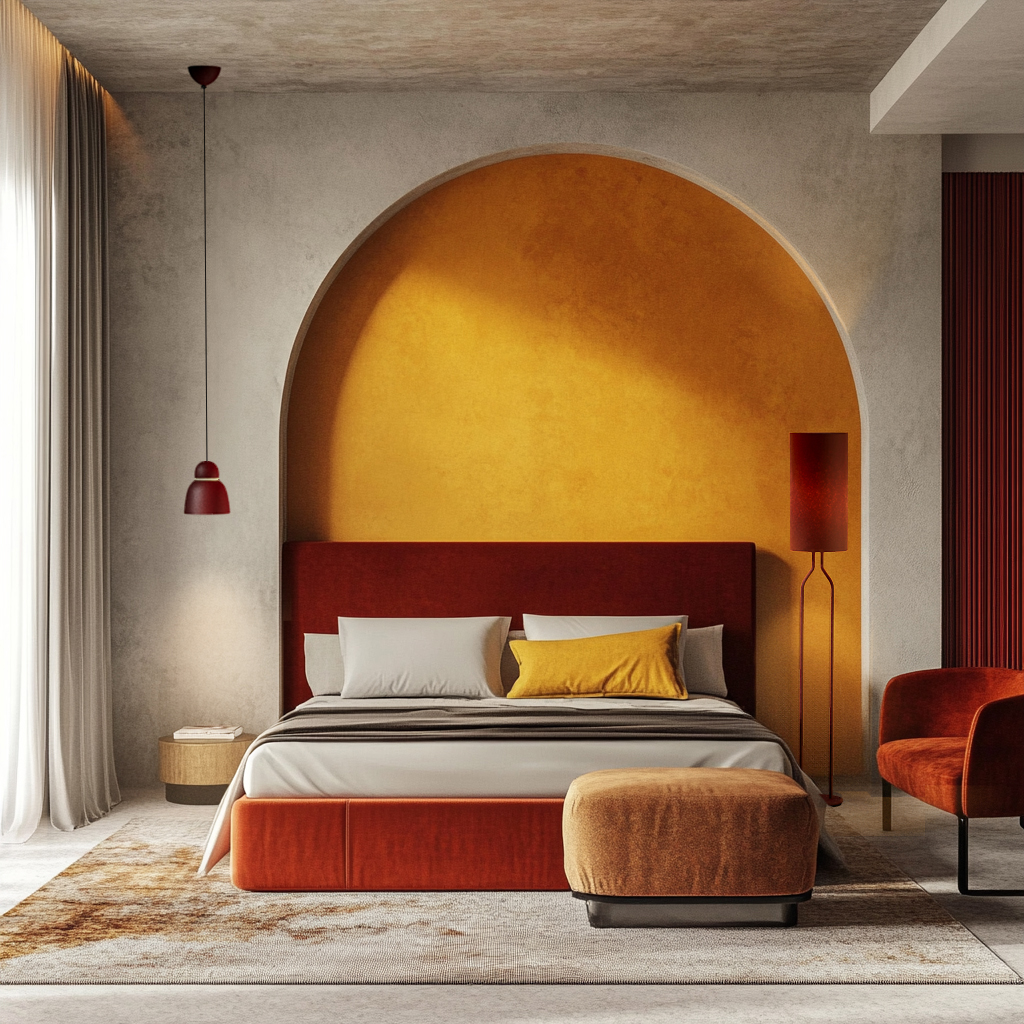 Bird Ø17 Dunkelrot/Messing hängelampe Von Belid - 