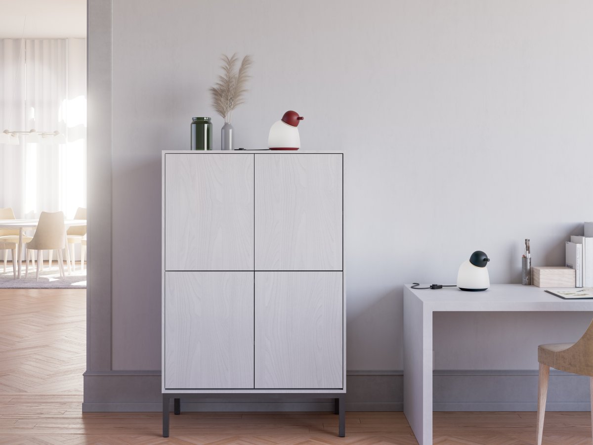 Bird 22cm Dunkelrot tischlampe Von Belid - 