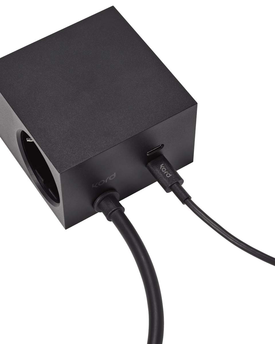 USB-C zu USB-C Schwarz Von Kord - Eine elegante L&ouml;sung, die Design und Funktion vereint.