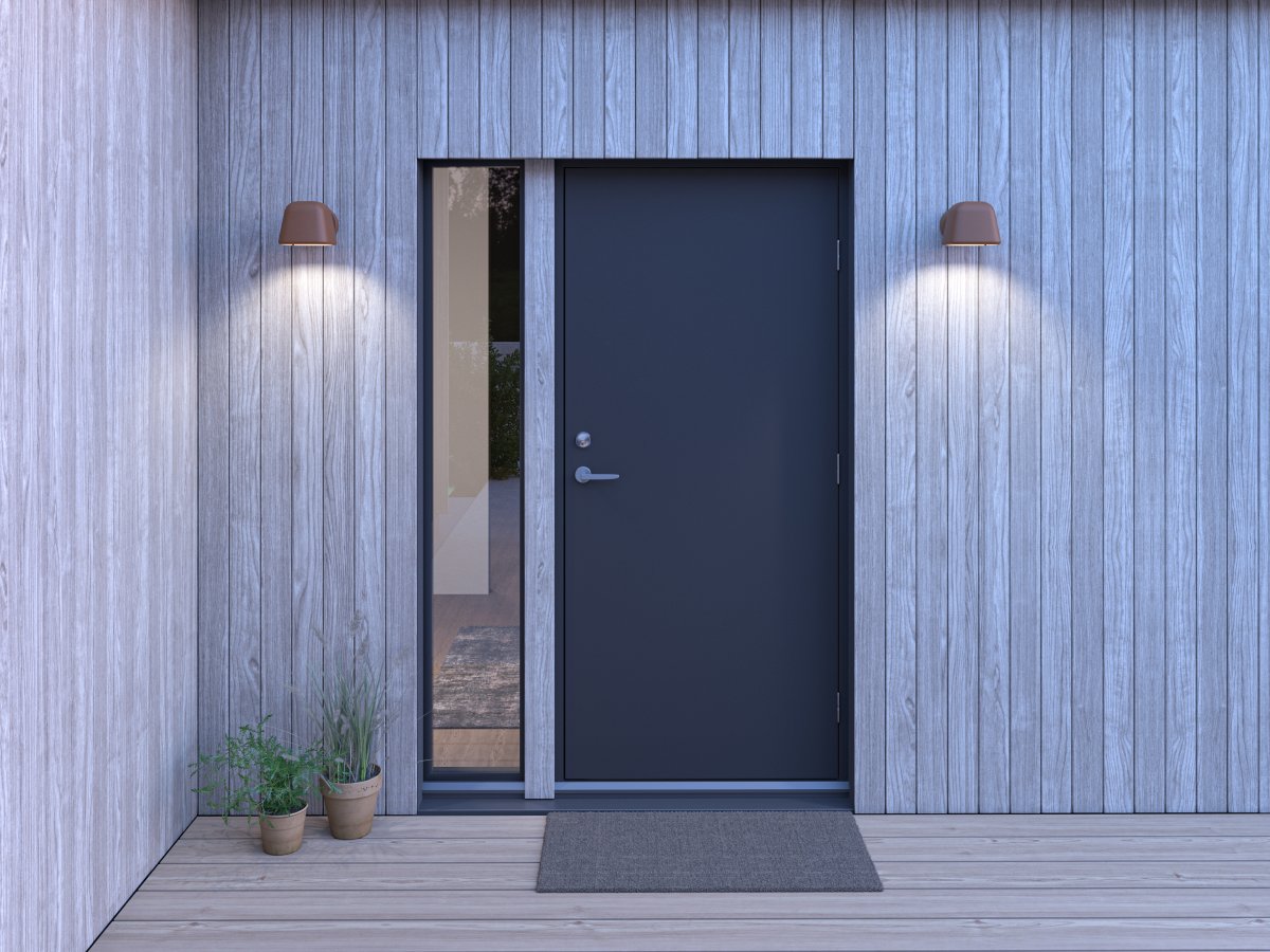 Boo Rost außenlampe Von Belid - Platzieren Sie die Leuchte am Eingang, entlang der Fassade oder auf der Terrasse.