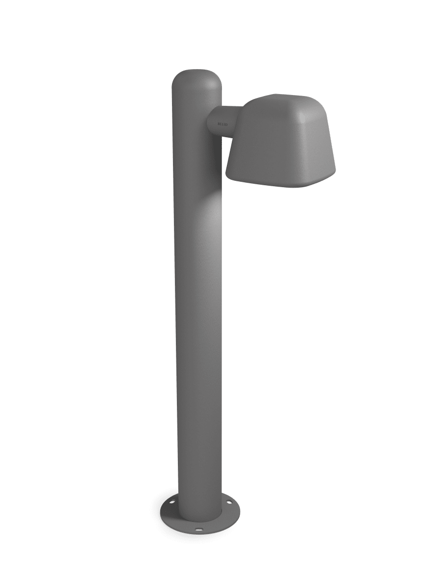 Boo 90cm Graphitgrau pollarleuchten Von Belid - Hergestellt in Varberg aus recyceltem Aluminium mit einer wundersch&ouml;nen Oberfl&auml;chenstruktur.