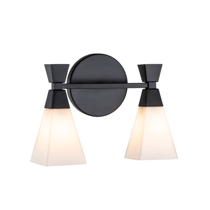 Bowtie 34cm Schwarz badezimmerlampe Von Elstead Lighting - Die mattschwarze Bowtie-Wandleuchte ist eine moderne Spiegelleuchte mit Schutzart IP44 und eignet sich daher für Badezimmer, aber auch für andere Innenräume wie Waschküchen oder Gäste-WCs.