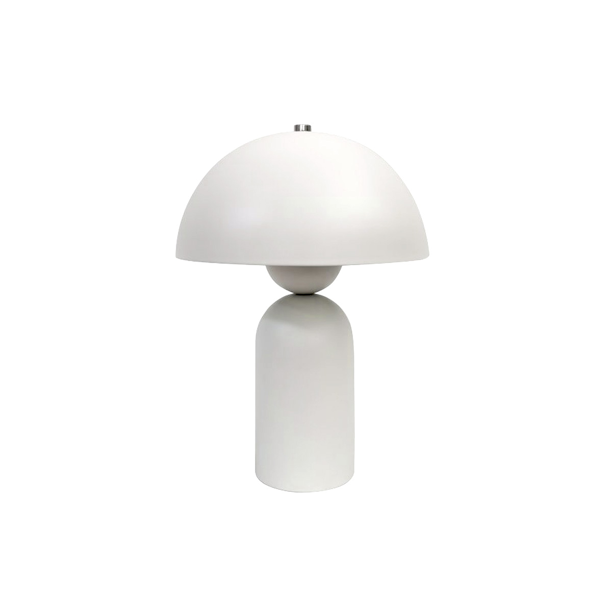 Capello 35cm Weiß tischlampe Von Nordic Lighting - Das dekorative Chromdetail an der Oberseite verleiht der Leuchte einen eleganten Touch und macht sie zu einem sch&ouml;nen Blickfang in Schlafzimmern, Wohnzimmern und Fluren.