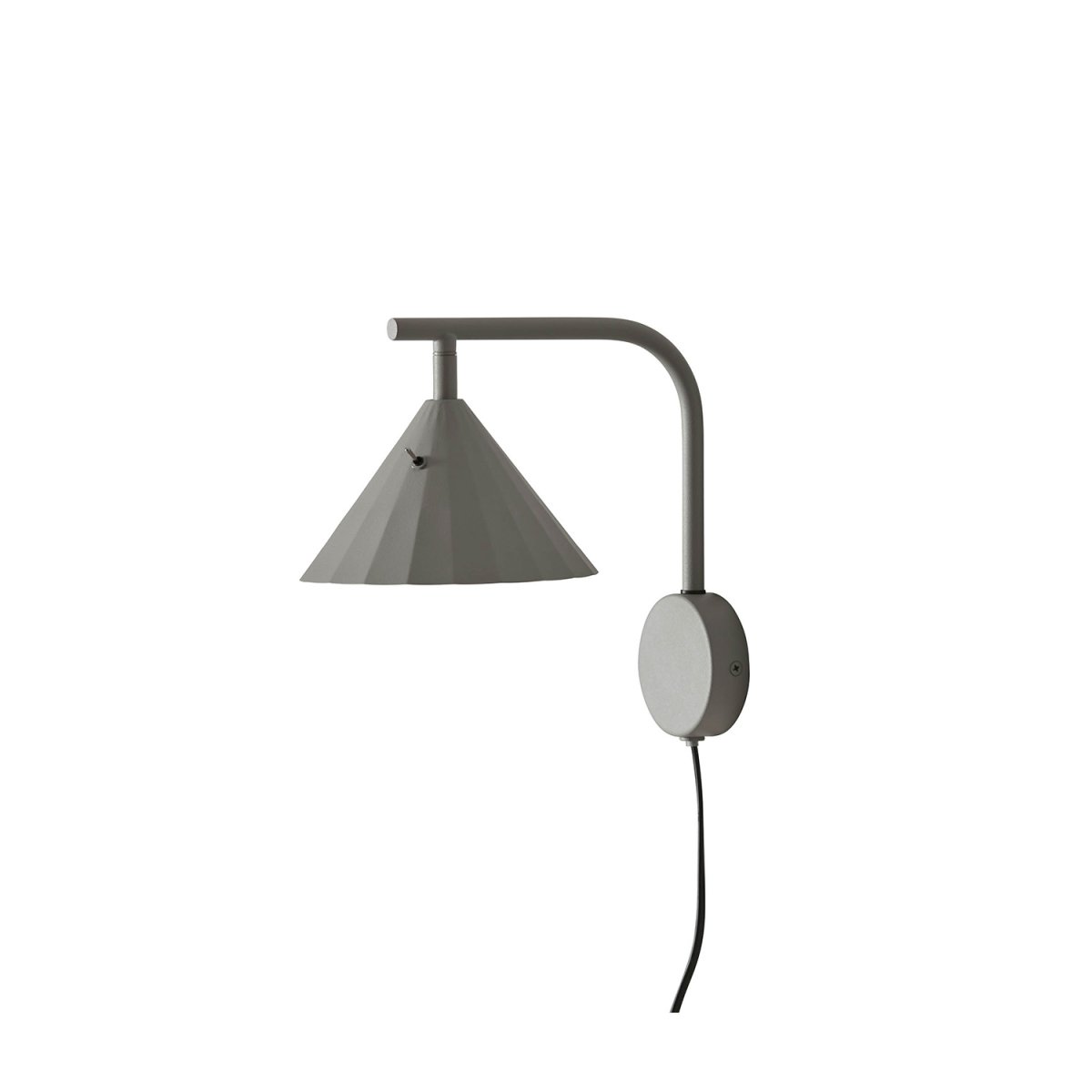 Rain 25cm Grau wandlampe Von CO Bankeryd - Abends sorgt es f&uuml;r funktionales Licht und tags&uuml;ber verleiht es dem Schlafbereich einen interessanten, skandinavischen Charakter.