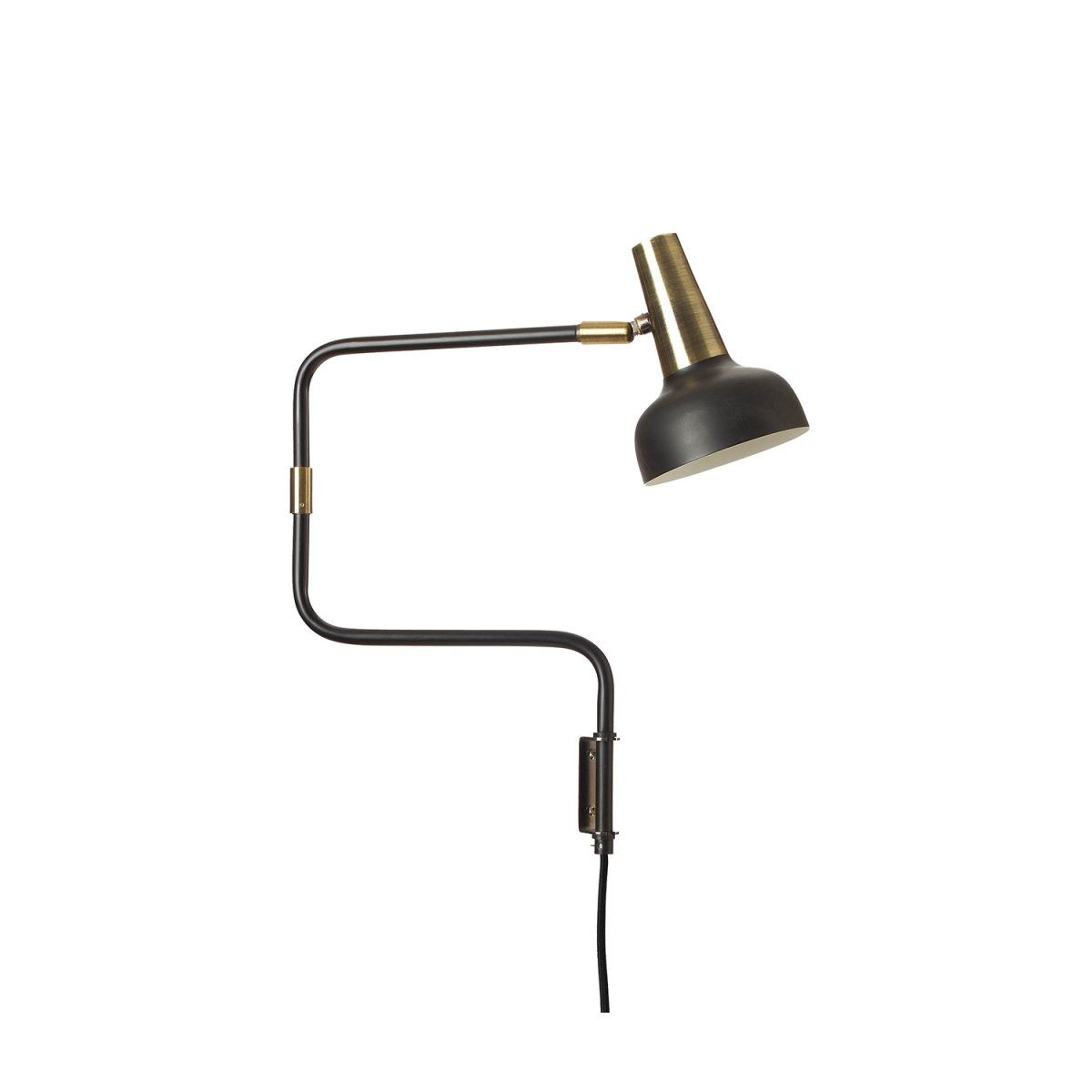 Ray Schwarz leselampe Von CO Bankeryd - Die Wandleuchte Ray l&auml;sst sich sowohl im Wohnzimmer neben einem Sofa oder Sessel als auch im Flur oder &uuml;ber einem Sideboard gut einsetzen und verleiht dem Raum dort eine moderne Note.