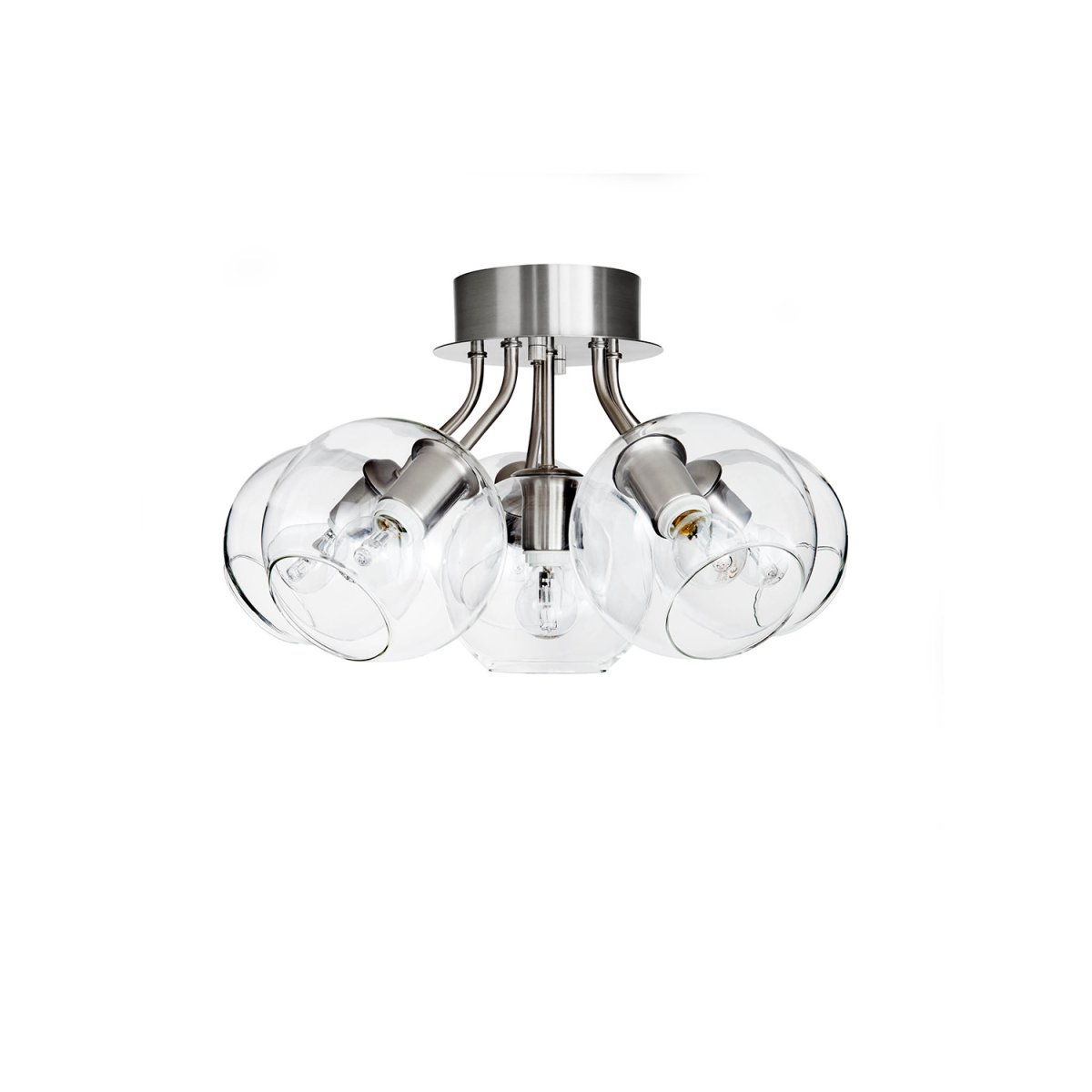 Tage Ø50 Nickel deckenleuchte Von CO Bankeryd - Die Deckenleuchte Tage passt mit ihrem warmen und weichen Licht in die meisten Häuser und Einrichtungsstile.