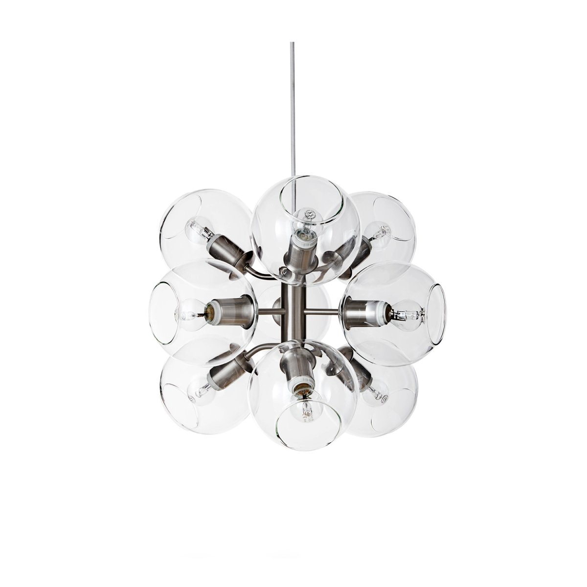 Tage 50 Ø45 Nickel hängelampe Von CO Bankeryd - Die Deckenlampe Tage passt mit ihrem warmen und sanften Licht in die meisten Häuser und Einrichtungsstile.