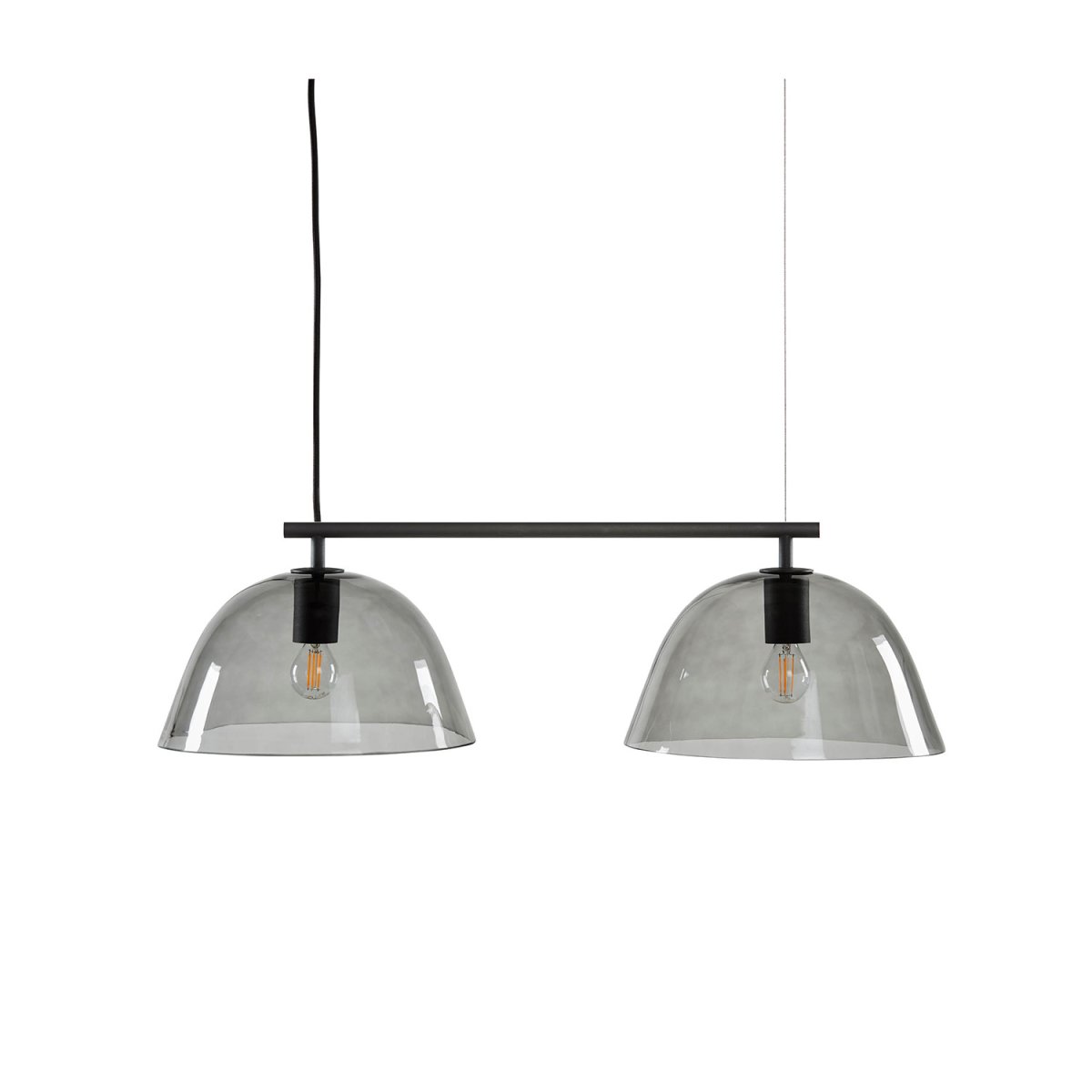 Wendo 70cm Schwarz hängelampe Von CO Bankeryd - Oftmals empfiehlt sich die Verwendung von Glühfadenlichtquellen, die durch das transparente Glas eine zusätzliche Dimension bieten.