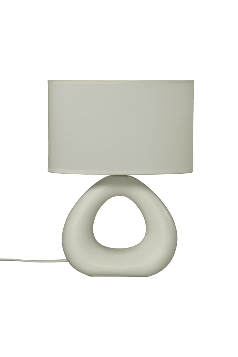 Eleni 35cm Naturweiß tischlampe Von Aneta Lighting - Erleben Sie modernen Minimalismus mit Eleni, einer stilvollen Tischlampe, die Ihren Raum ganz einfach in eine elegante Oase verwandelt.