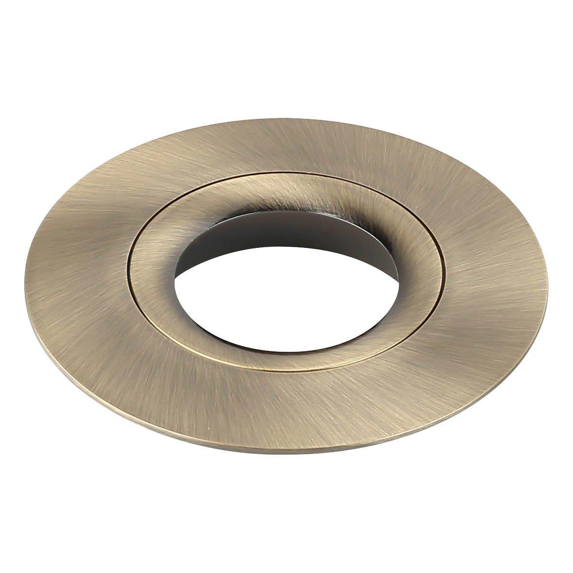D-007 Dekorring Antikmessing Von Designlight - Die Frontblende Ihrer schwenkbaren Downlights der Serie D-007 l&auml;sst sich einfach abschrauben und austauschen.