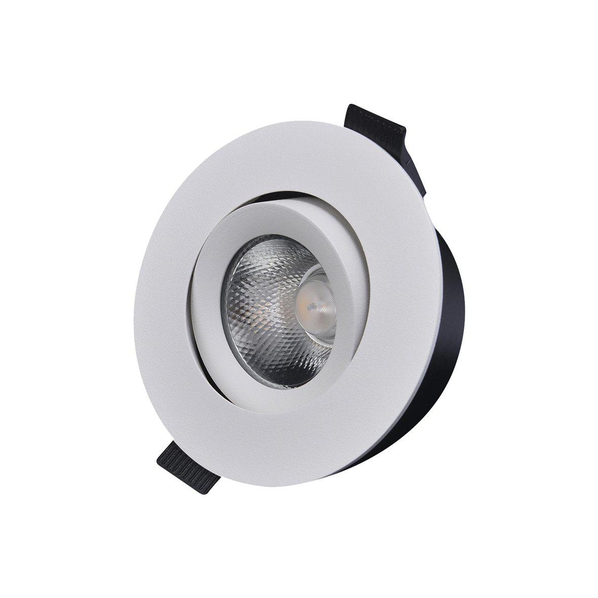 D-007 Downlight 3000K Weiß Von Designlight - Die Downlight-Serie D-007 verf&uuml;gt &uuml;ber eine kombinierte Linse und einen Reflektor f&uuml;r optimale Lichtverteilung und Bildwiedergabe.