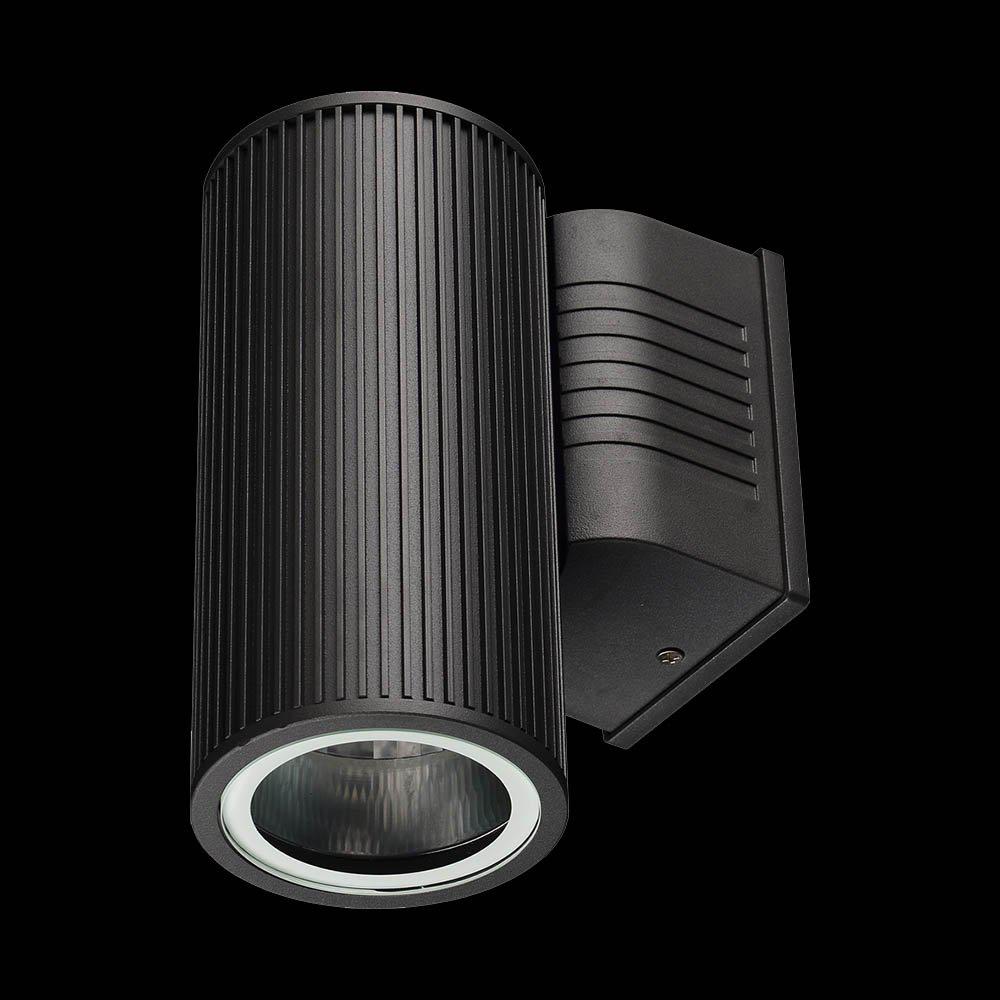 Wally Dunkelgrau außenlampe Von Designlight - Wally ist eine wetterfeste Wandleuchte, die f&uuml;r den Einsatz mit einer austauschbaren GU10-Leuchtmittelfassung (max.