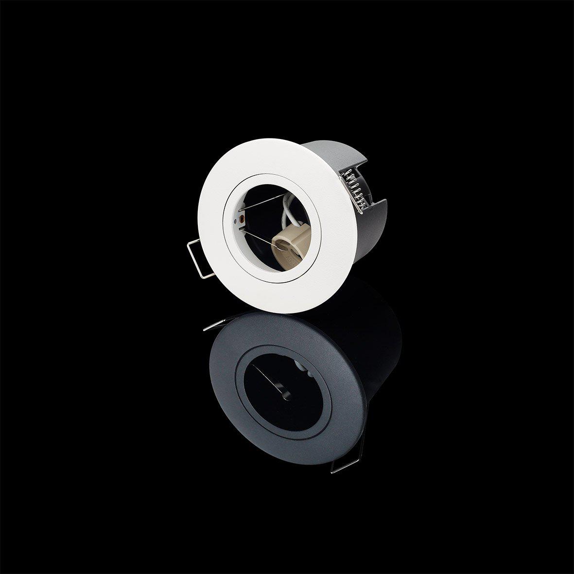 Tenny Downlight GU10 Weiß Von Designlight - Bei Einhaltung der empfohlenen Leistung des Leuchtmittels kann die Leuchte direkt in D&auml;mmmaterial montiert werden.