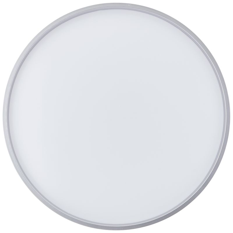Britt Ø48 Silber deckenleuchte Von Brilliant - Mit ihrer schlanken Form passt sie in die meisten Räume und verbreitet ein gleichmäßiges und angenehmes Licht.