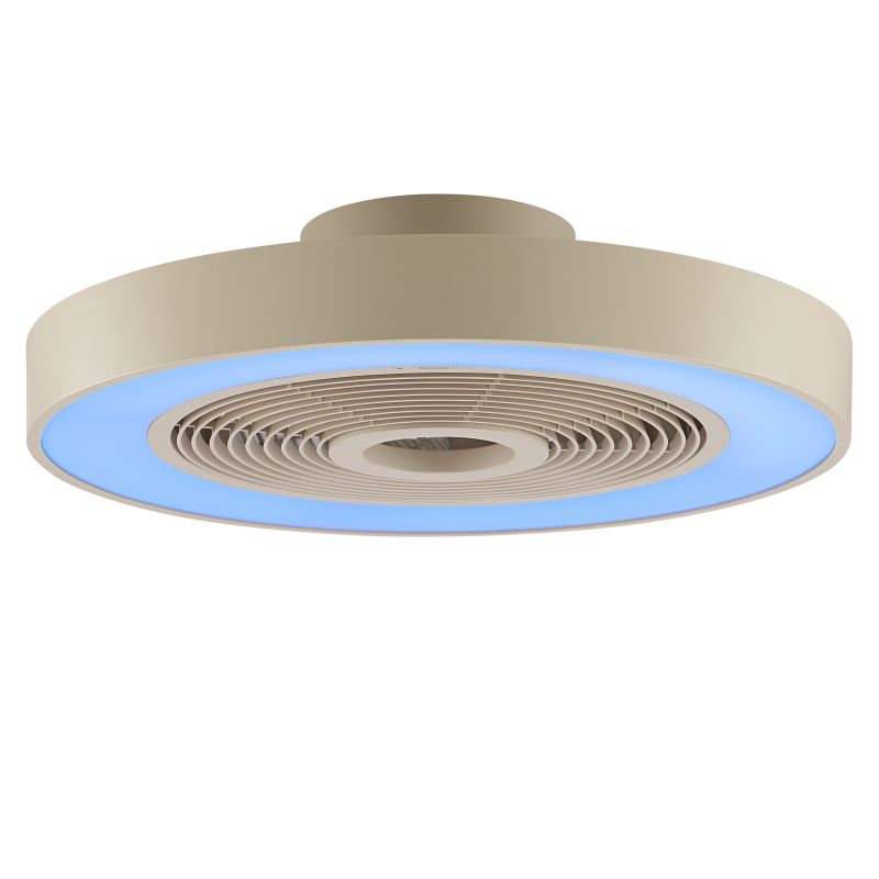 Catania Ø48 Beige Von Brilliant - Im Sommer erzeugt er eine k&uuml;hlende Brise, w&auml;hrend die Umkehrfunktion im Winter die warme Luft gleichm&auml;&szlig;ig im Raum verteilt und so f&uuml;r mehr Komfort und Energieeffizienz sorgt.