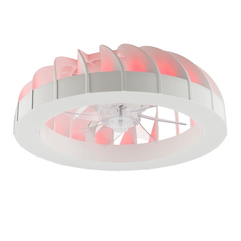 Fanora Ø46 Weiß Von Brilliant - Im Sommer sorgt der Ventilator f&uuml;r k&uuml;hlende Luftzirkulation, w&auml;hrend die Umkehrfunktion im Winter die warme Luft gleichm&auml;&szlig;ig im Raum verteilt und so zu einem geringeren Energieverbrauch beitr&auml;gt.